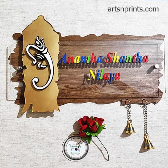 Home Shop online customized acrylic name plates for home direct from