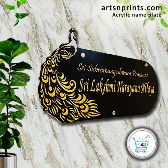 Home Shop online customized acrylic name plates for home direct from